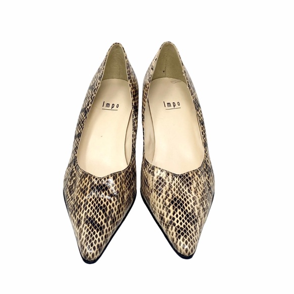 IMPO Genuine Snakeskin Pointed Toe Pumps, EUC, 6 - Picture 3 of 9
